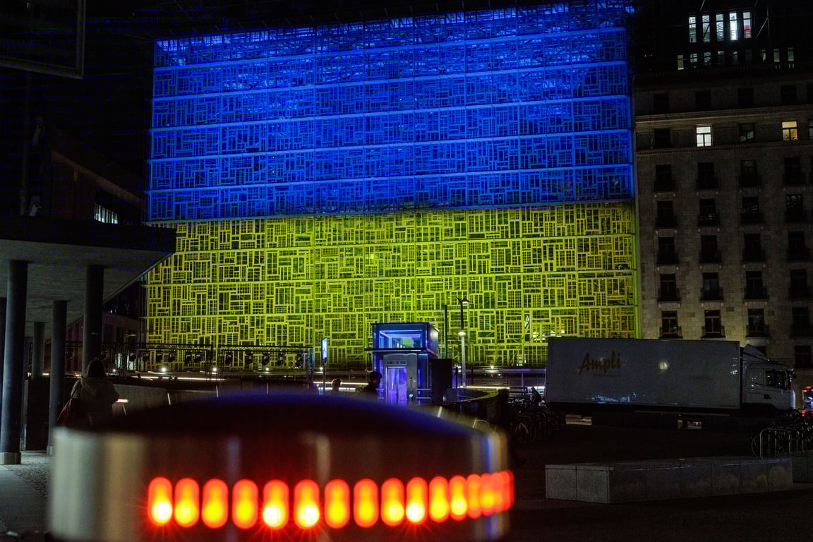 Здание Совета Европейского союза в Брюсселе, 23 февраля. Фото: Olivier Matthys / EPA