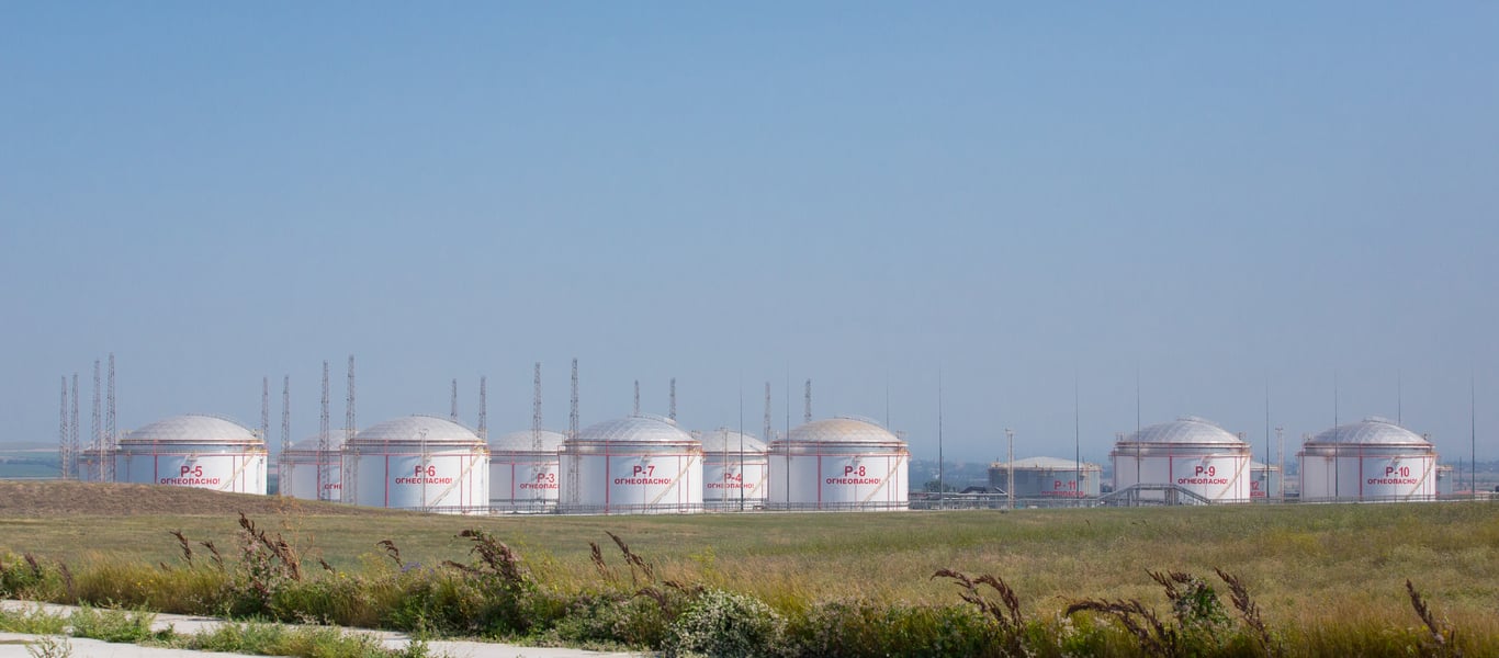 The Tamanneftegaz oil terminal in Volna, in Russia’s southern Krasnodar region. Photo: Tamanneftegaz
