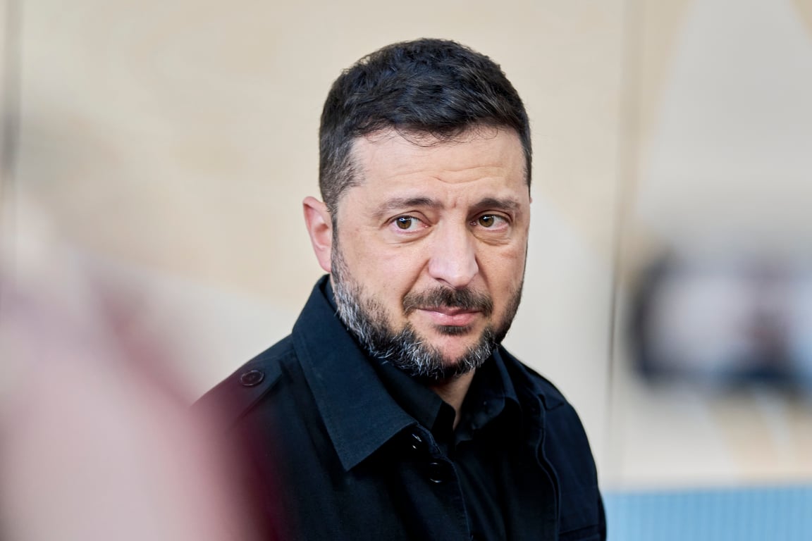 Ukrainian President Volodymyr Zelensky arrives at a meeting of the European Political Community in Copenhagen, Denmark, 2 October 2025. Photo: EPA / Thomas Traasdahl