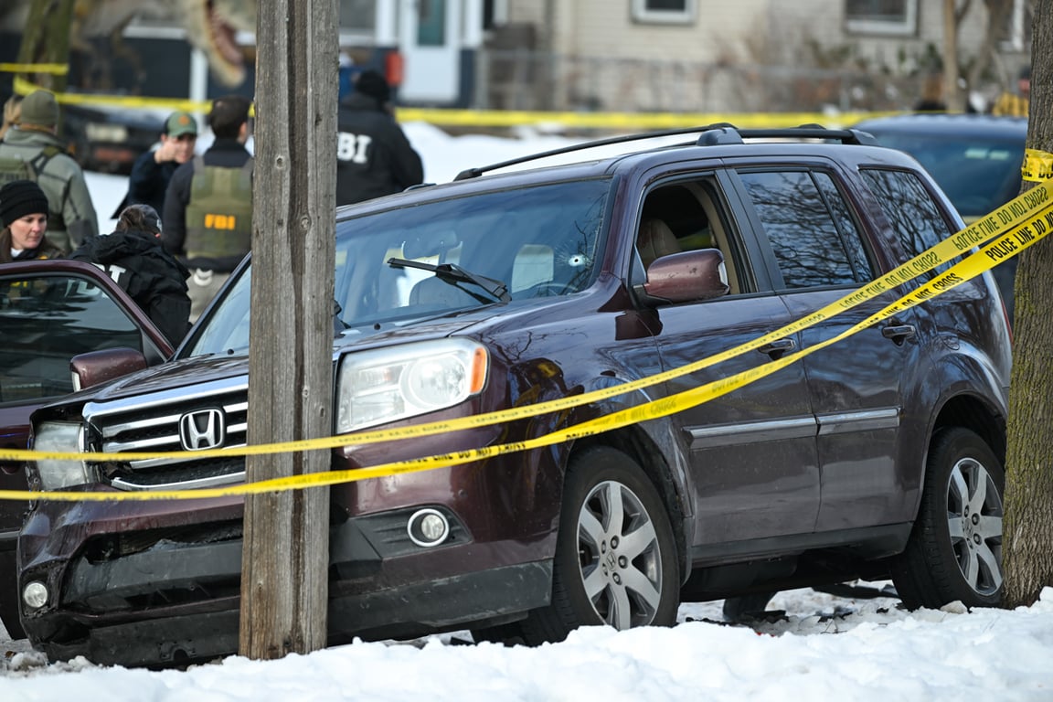 Автомобиль убитой агентами ICE Рене Гуд, Миннеаполис, Миннесота, США, 7 января 2026 года. Фото: Craig Lassig / EPA