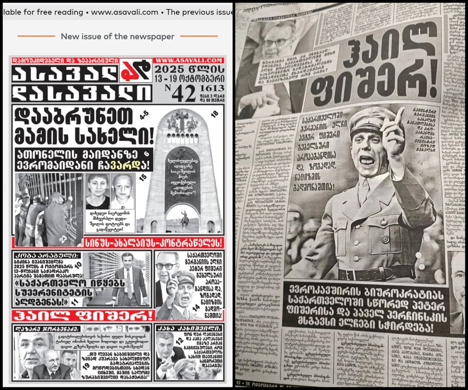 Фото статьи в «Асавал-Дасавали». Источник: @Diplo_Peter /  X