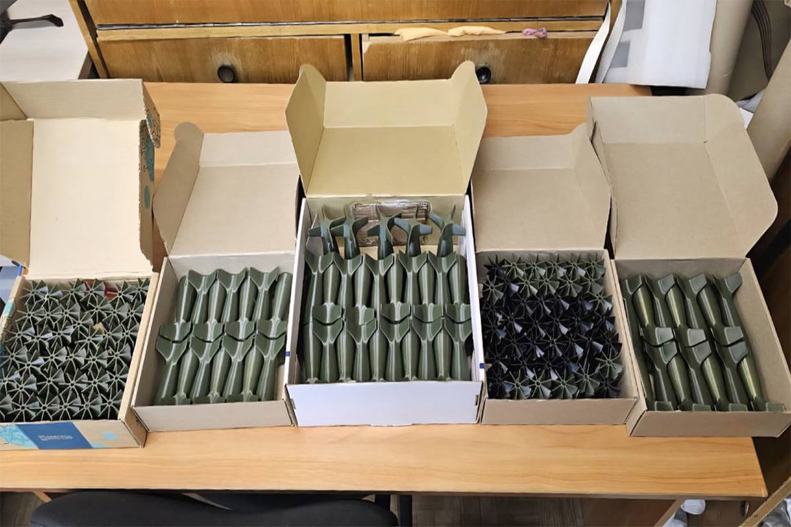 Элементы для беспилотных систем, созданные волонтерами в БГТУ «ВОЕНМЕХ» на 3D-принтерах. Фото: БГТУ «ВОЕНМЕХ» /  Telegram