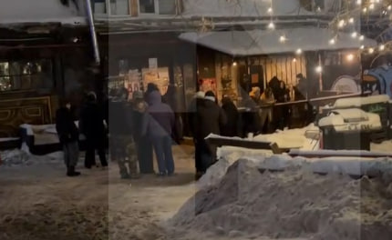 Screenshot from raid, 7 January 2026. REN TV