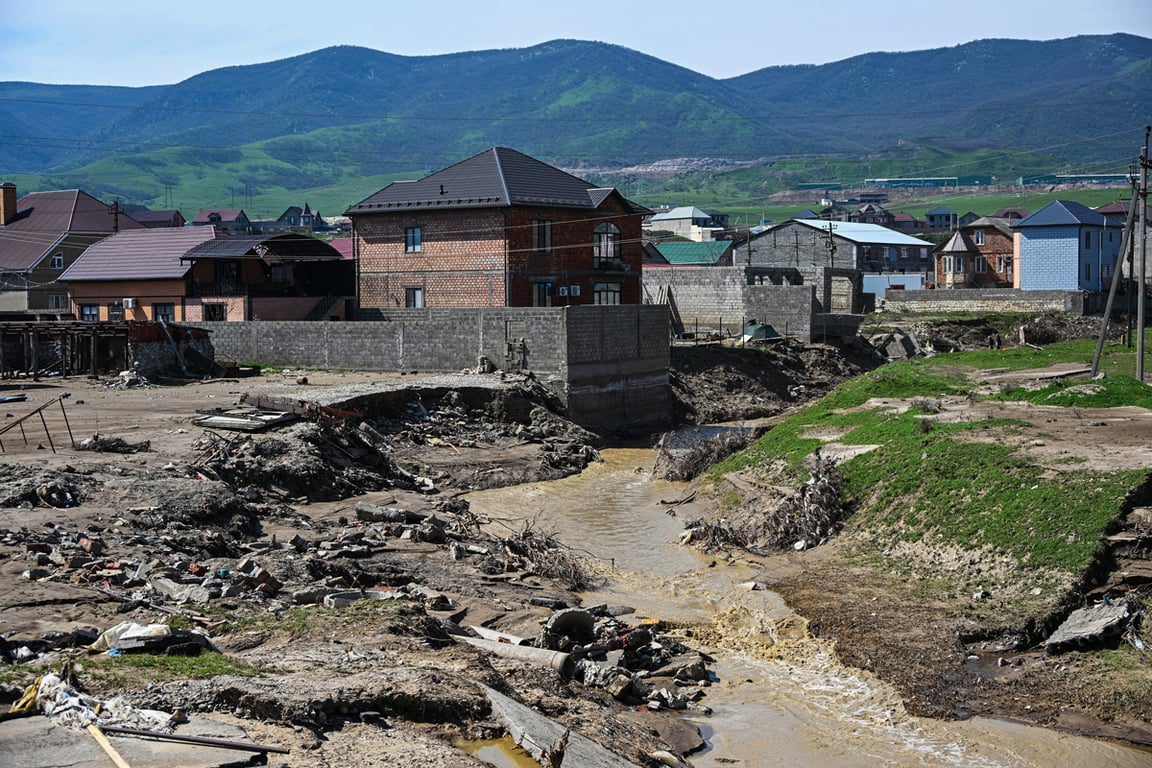 Река Маносозень в селе Новый Хушет, Дагестан, 7 апреля 2026 года. Фото: Антон Великжанин / Коммерсантъ / Sipa USA / Vida Press