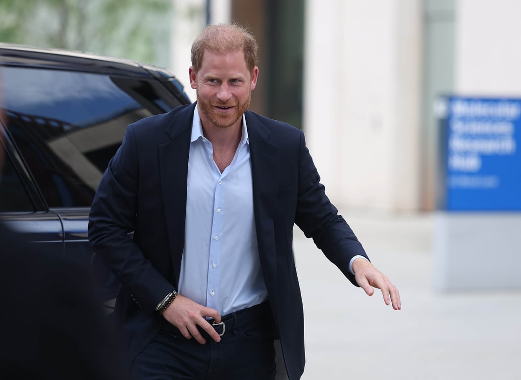 Prince Harry arrives to visit the Centre for Blast Injury Studies at Imperial College London, 10 September 2025. Photo: EPA / NEIL HALL