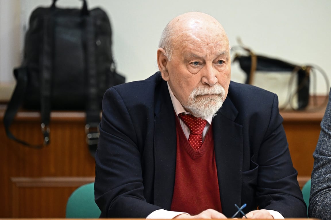 Валерий Борщев перед началом заседания суда по делу о ликвидации «Московской Хельсинкской группы», Москва, 25 января 2023 года. Фото: Александр Миридонов / Коммерсантъ / Sipa USA / Vida Press