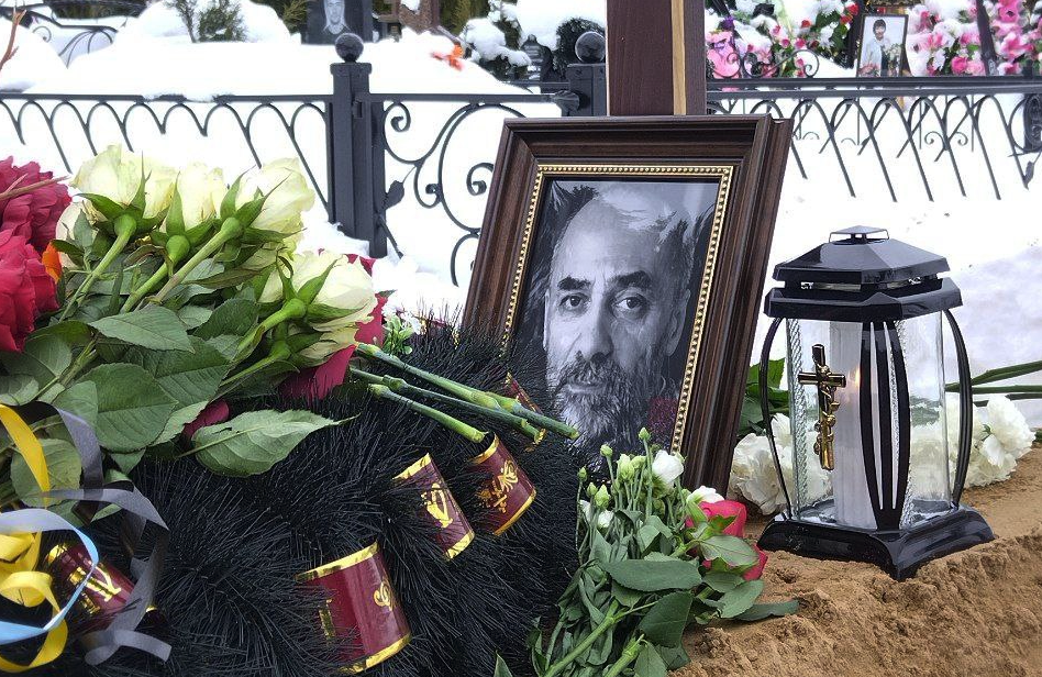 Alexander Dotsenko’s grave in the Leningrad region village of Taitsy, 26 February 2026. Photo: Novaya Gazeta
