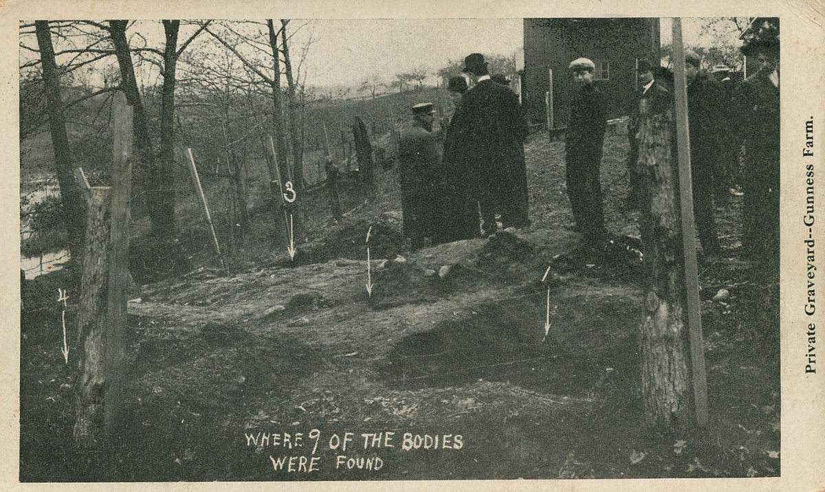 Место где были найдены девять жертв Белль Ганнес. Фото: коллекция Steven R. Shook / Flickr