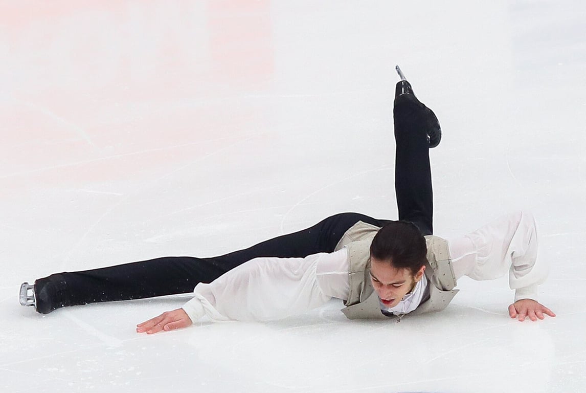 Фигурист Петр Гуменник, 16 ноября 2025 года. Фото: Василий Кузьмичёнок / Агентство «Москва»