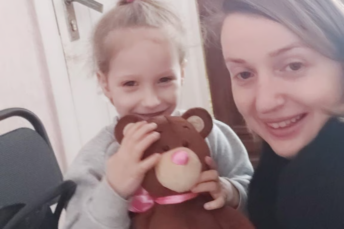 Darina picking up Anya from the orphanage, 13 February 2020. Photo from Darina Repina’s personal archive.