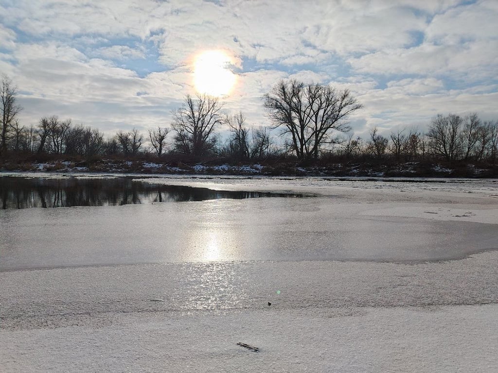 Река в Оренбужье. Фото: Telegram / Оренбург Медиа