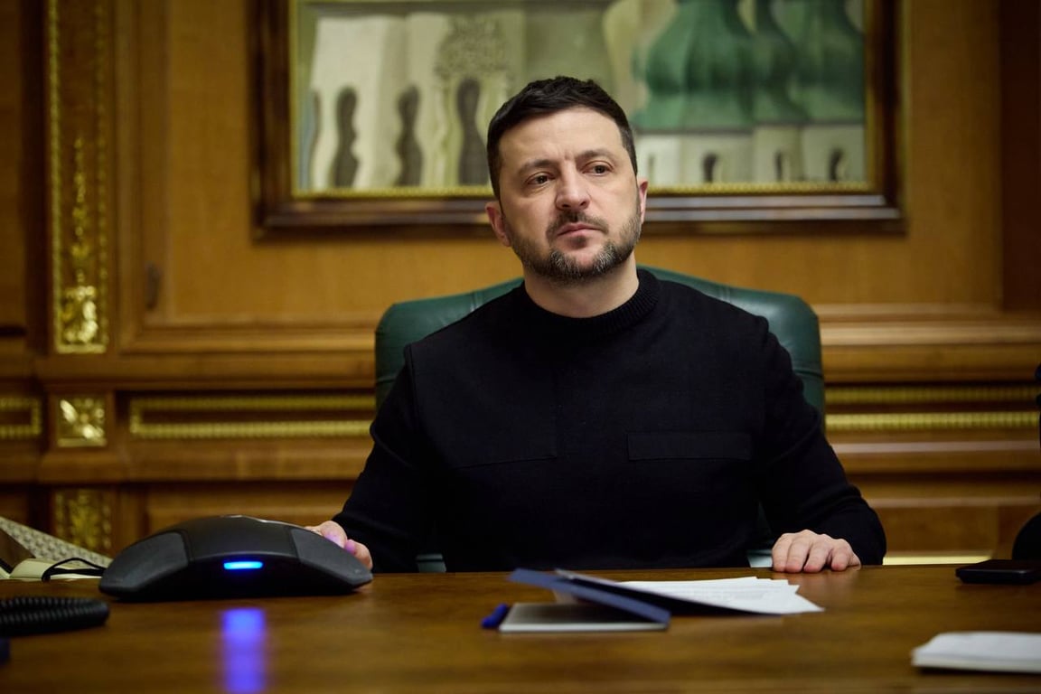 Ukrainian President Volodymyr Zelensky hosts a meeting at his office in Kyiv, Ukraine, 4 March 2026. Photo: Telegram