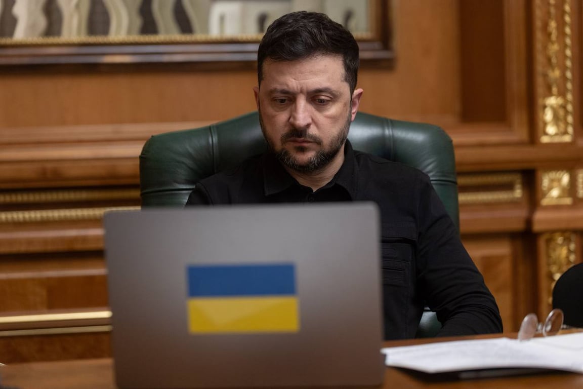 Volodymyr Zelensky at his office in Kyiv on 4 December 2025. Photo: Zelensky / Telegram