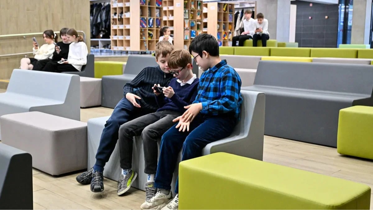 Children at a school in Moscow, 14 April 2024. Photo: AGN Moskva