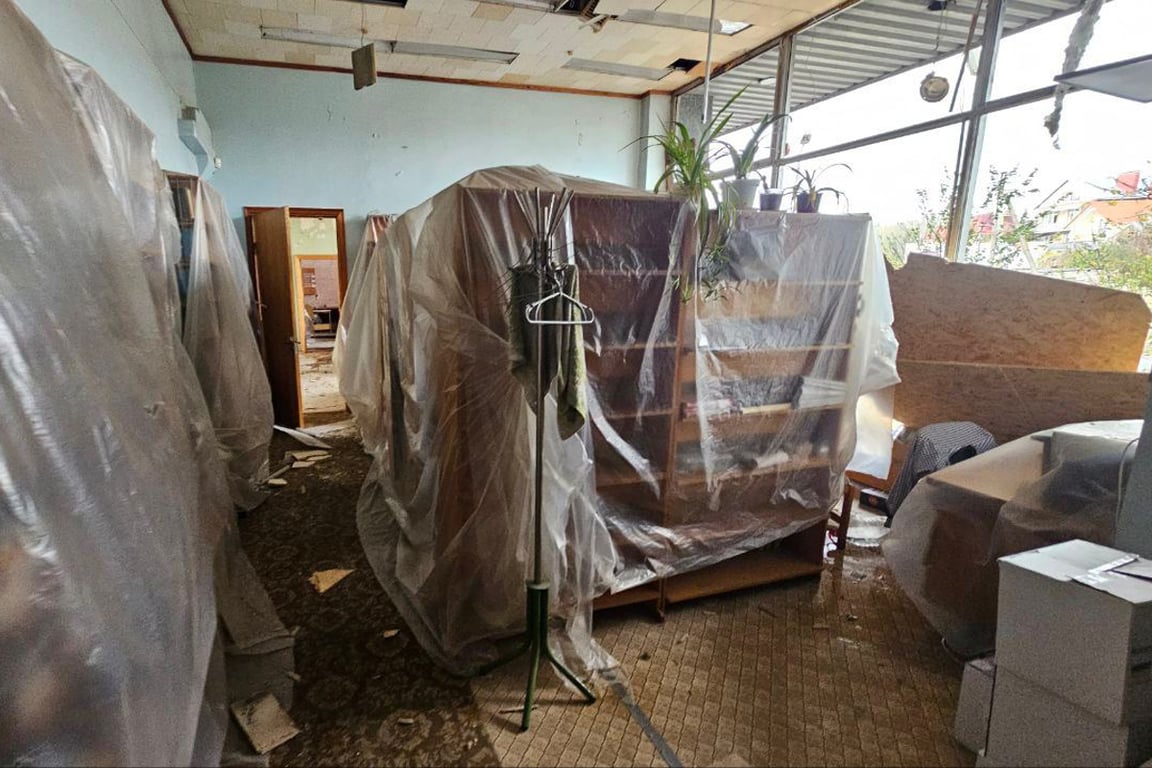 Библиотека имени Гончара в Херсоне. Фото: Александр Прокудин /  Telegram