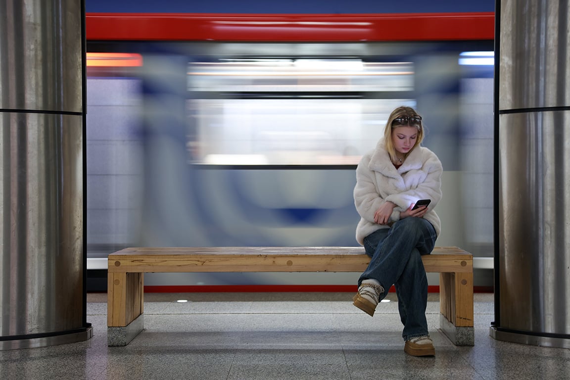 На станции метро «Марьина роща», 2 марта 2026 года. Фото: Дмитрий Белицкий / Агентство «Москва»