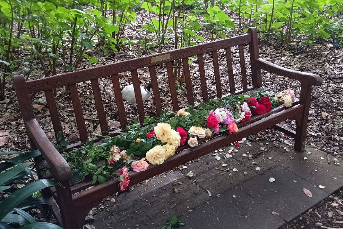 Именная парковая скамейка, посвященная Алексею Навальному в Сиднее. Фото читателей «Новой Газеты Европа»