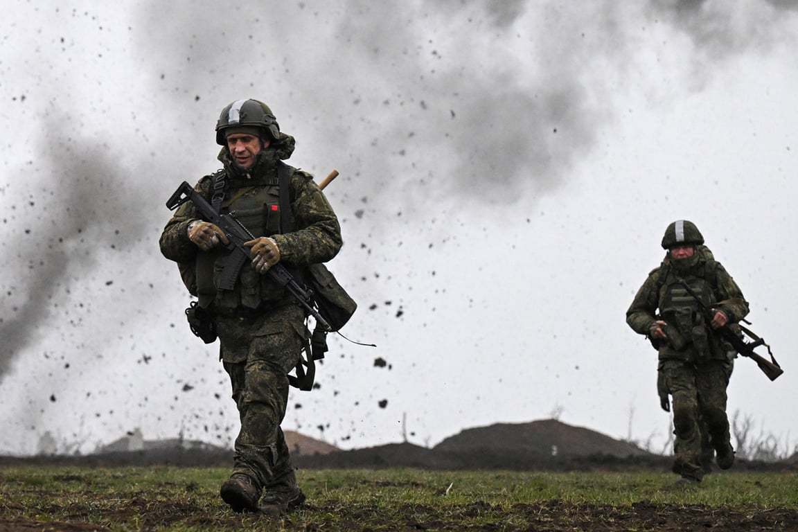 Военнослужащие российской армии во время боевой подготовки на Запорожском направлении, Украина, 25 марта 2026 года. Фото: Алексей Маишев / Спутник / Imago Images / Scanpix / LETA