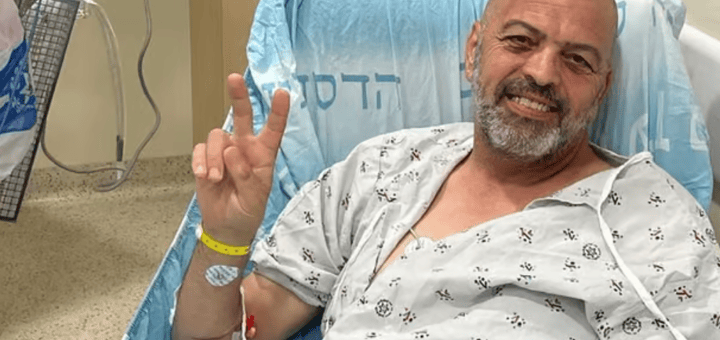 חאלד אבו סלמה במרכז הרפואי הדסה באדיבות דוברות הדסה