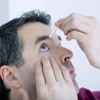 Autologous serum drop therapy