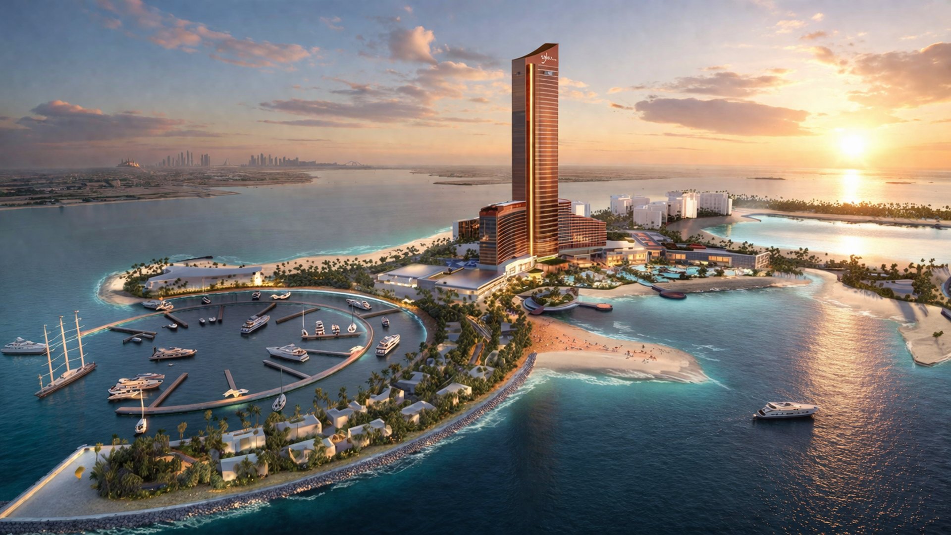 Al Marjan Island，拉斯海玛：沿海 · 度假导向区域环境