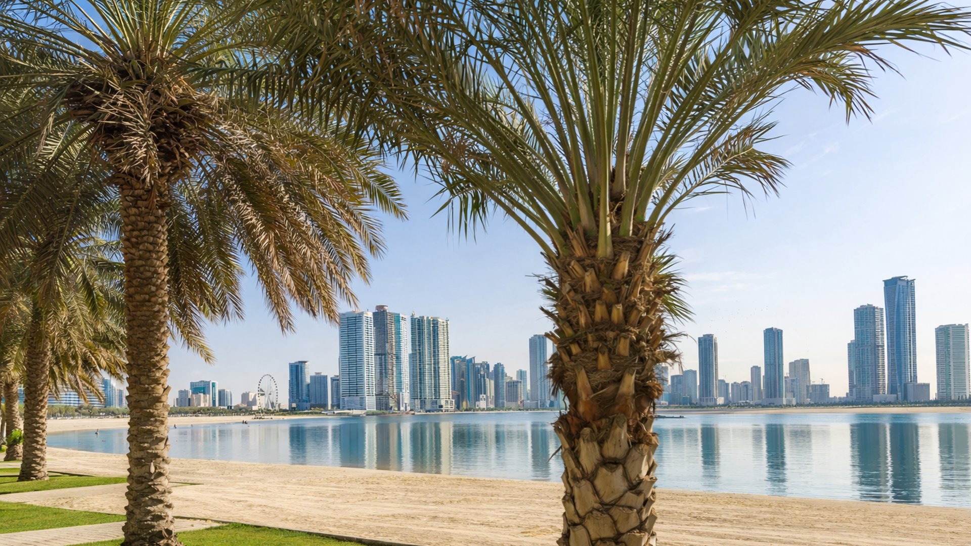 Vue du quartier Al Suyoh à Sharjah, EAU
