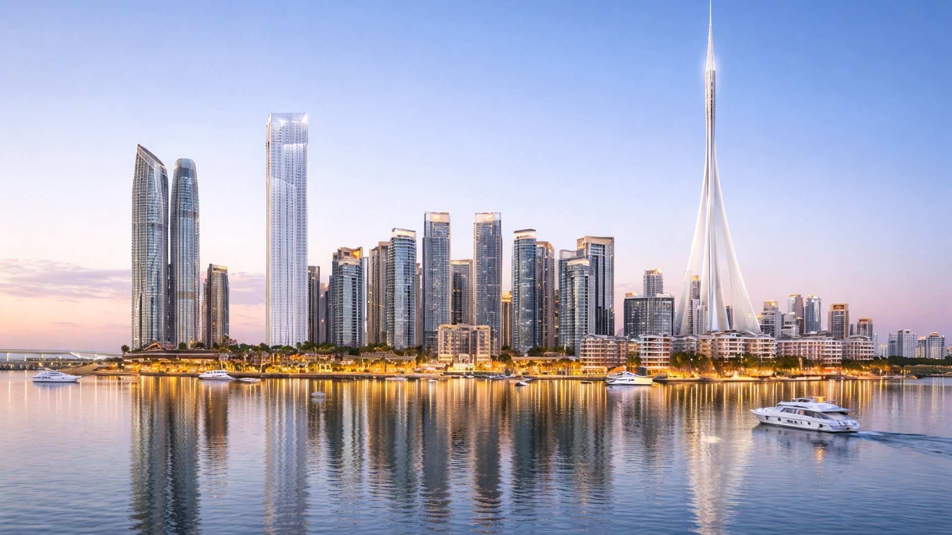 Dubai Creek Harbour，迪拜：滨水 · 绿意区域环境