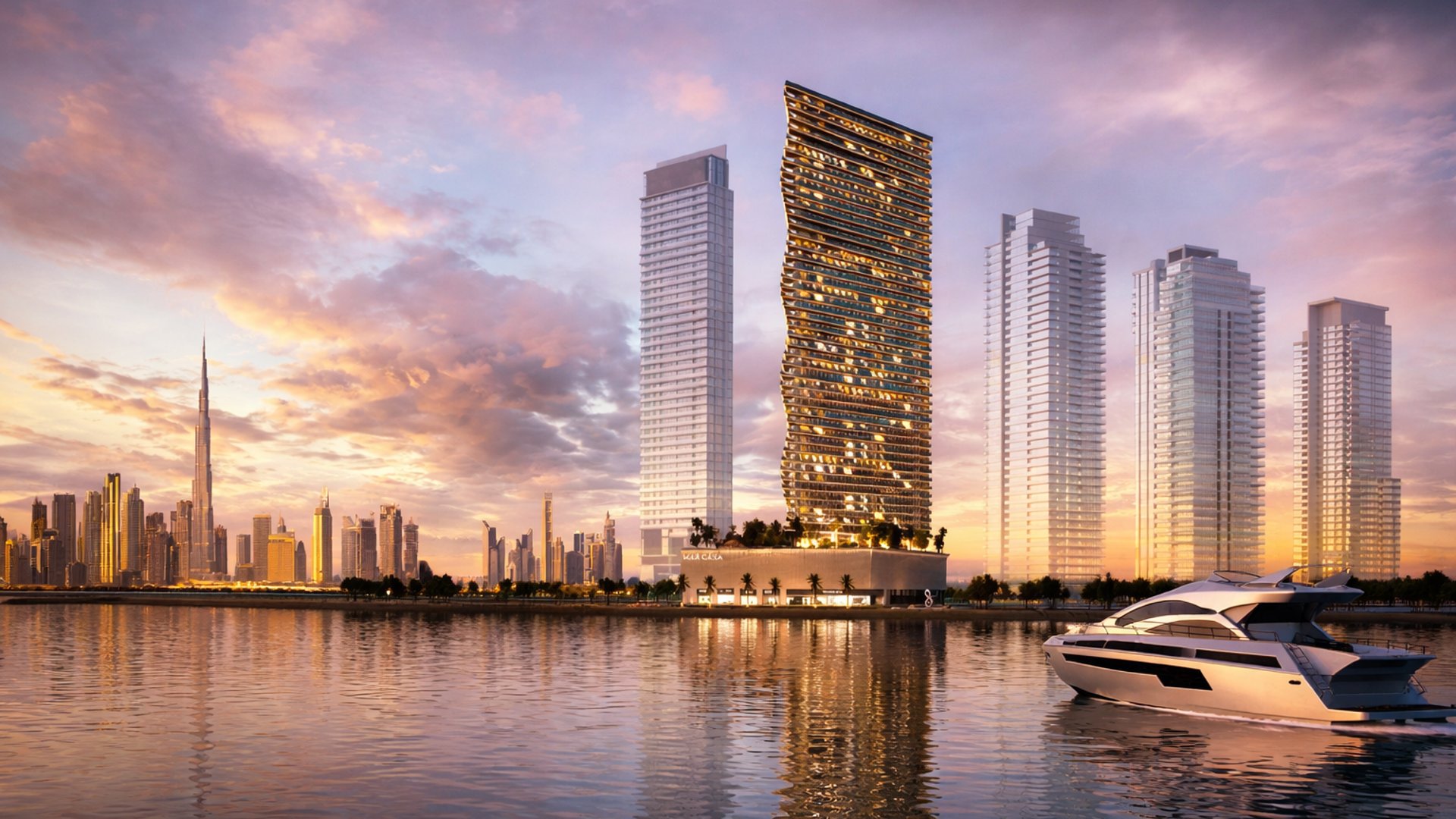 Mar Casa von Deyaar in Dubai, ikonischer Wohnturm direkt am Meer mit zeitgemäßer Architektur und gehobenem Wohnen am Wasser