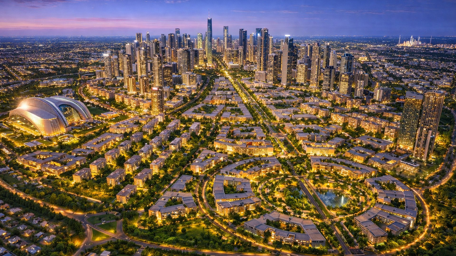 Ansicht von Capital District in Abu Dhabi