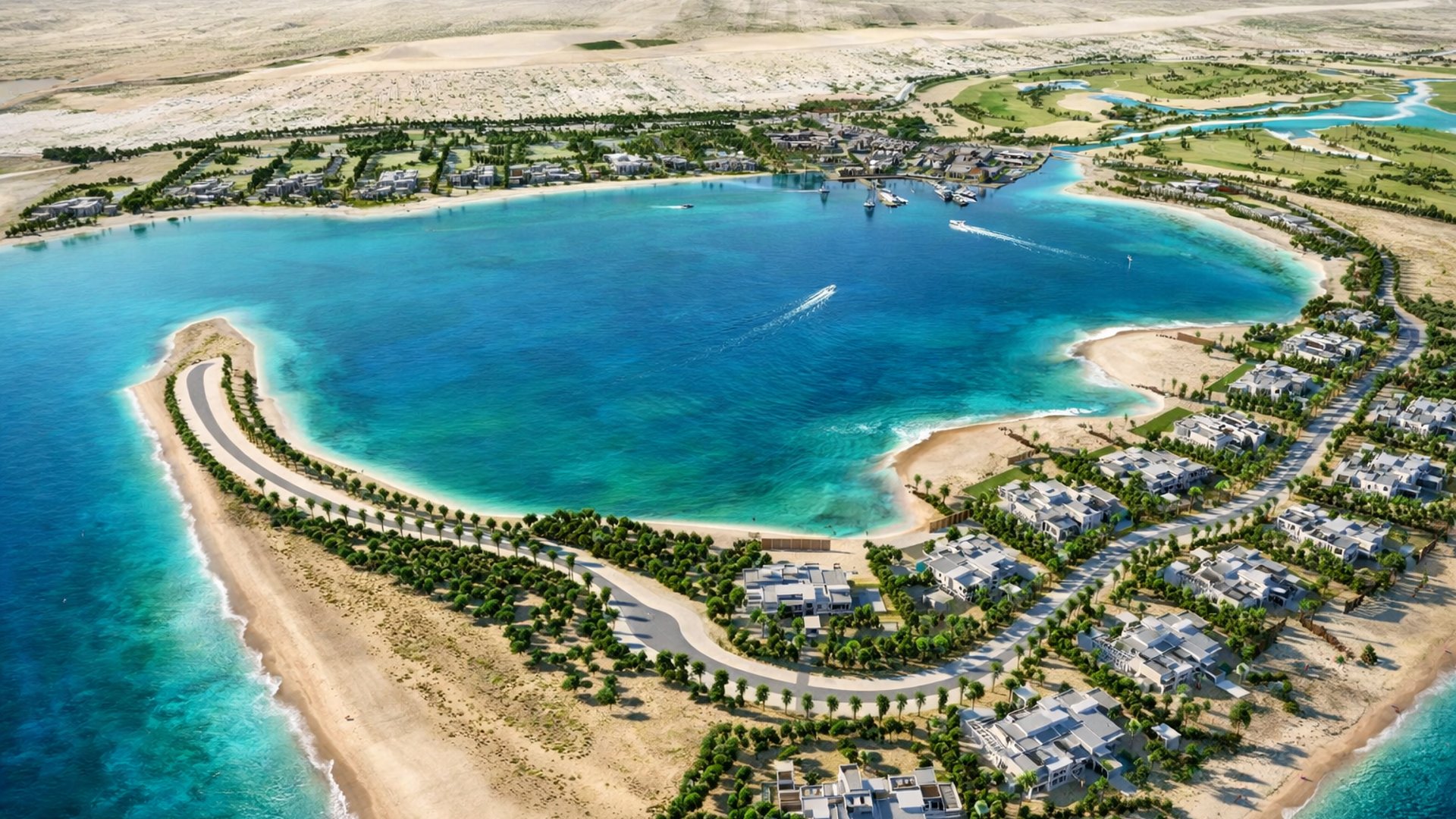 Vue du quartier Bani Yas à Abu Dhabi, EAU