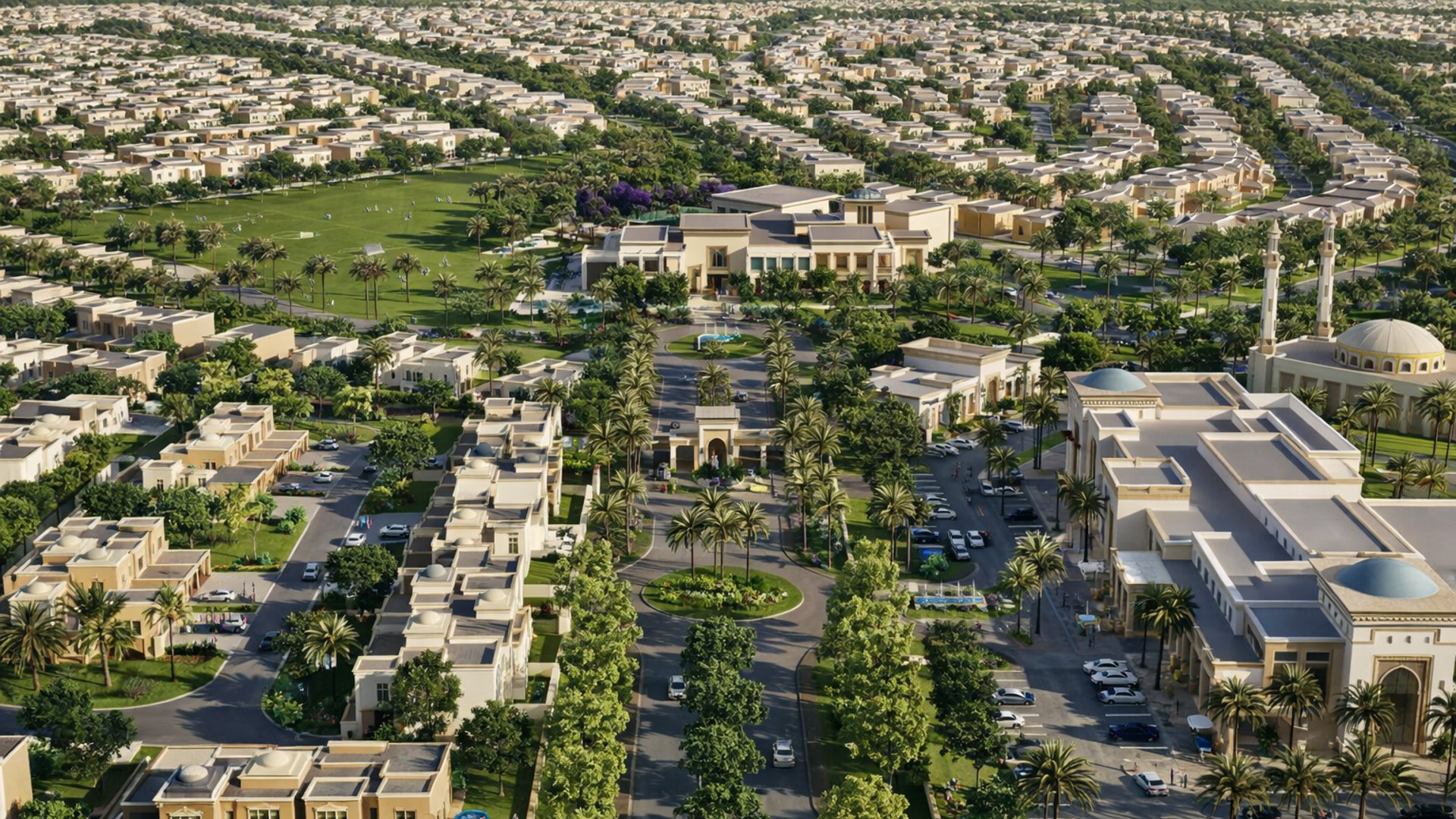 Arabian Ranches，迪拜：别墅主导 · 郊区型区域环境