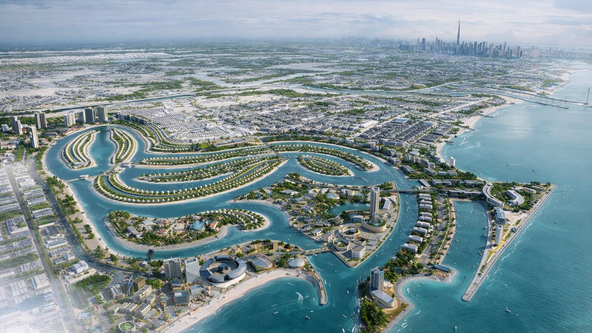 Ajmal Makan, in Sharjah ansässiger Großentwickler hinter weitläufigen Wohnquartieren am Wasser und auf Inseln, bekannt für Sharjah Waterfront City und Küstenprojekte mit gehobenem Lebensstil in den VAE