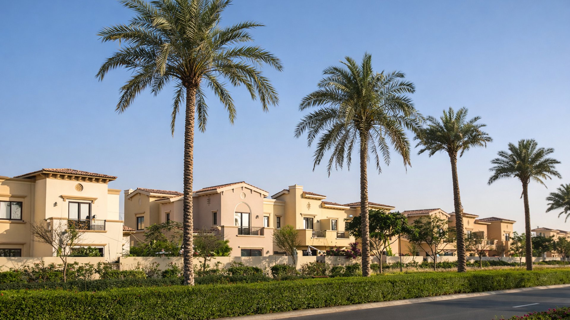 Vue du quartier Al Warqa à Dubai, EAU