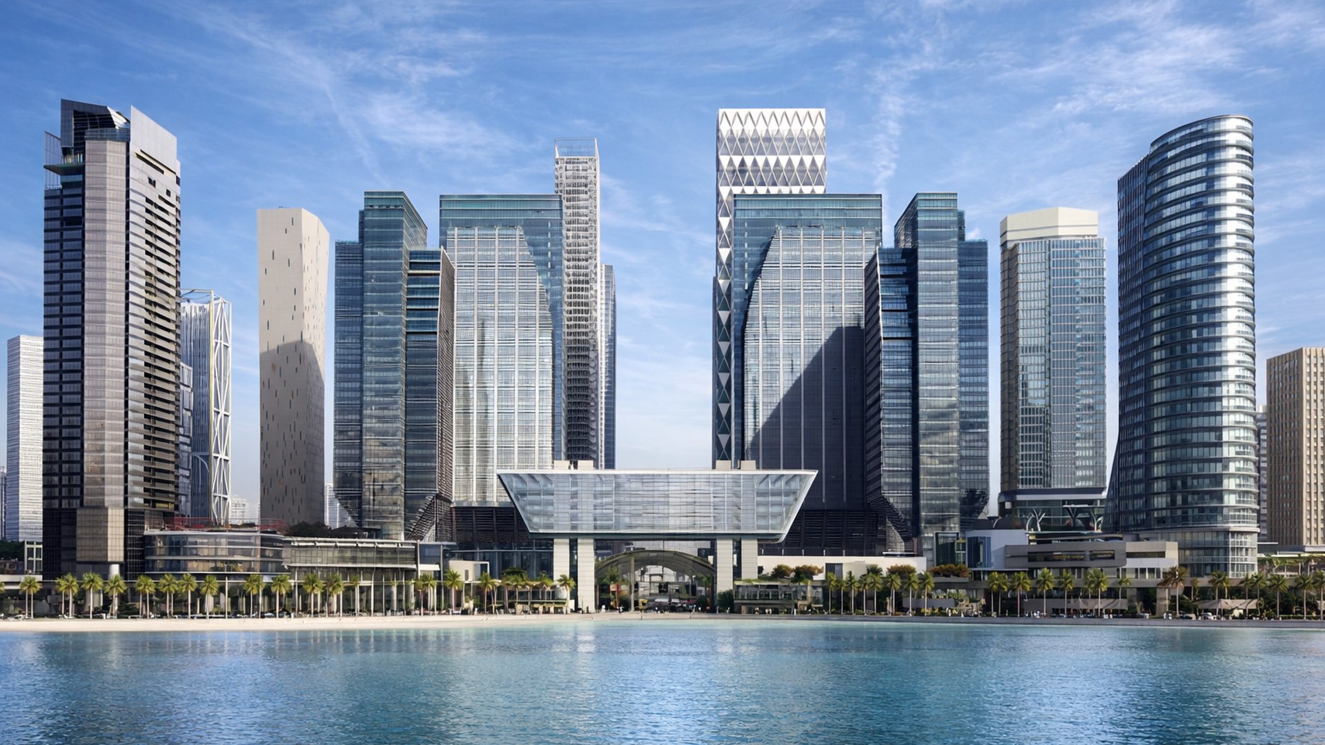 Ansicht von Al Maryah Island in Abu Dhabi