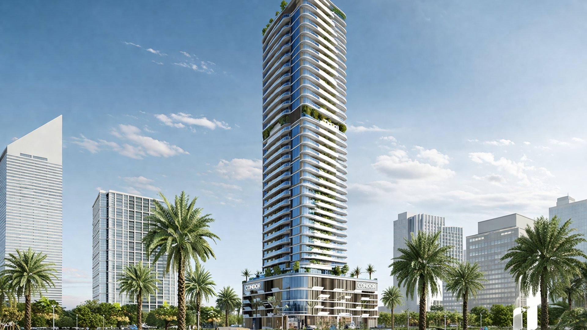 Sonate Residences von Condor Group in Jumeirah Village Triangle Dubai, modernes Wohngebäude mit zeitgemäßem Design