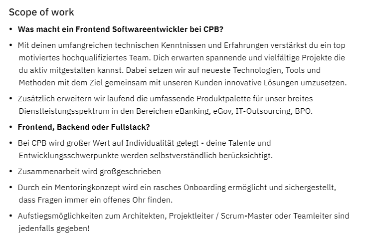 Einzigartige Inhalte für Karriereseiten