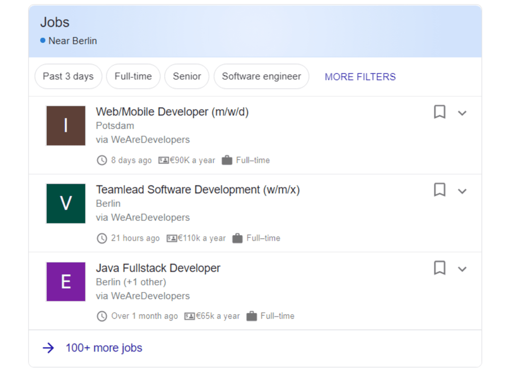 Google for Jobs