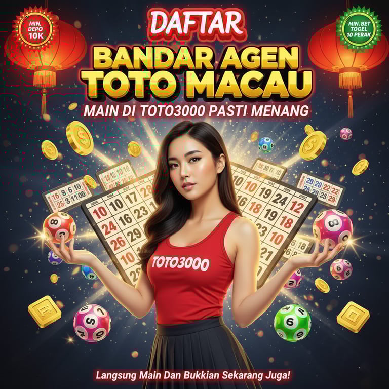 TOTO3000 : Bandar Agen Toto Macau & Slot Pragmatic Play Pasti Menang Di julieannejones.com image 1
