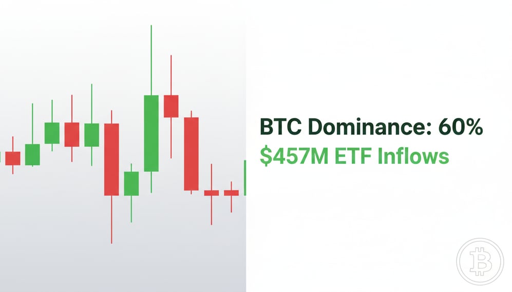Why Are U.S. Bitcoin ETFs Seeing Strong Inflows as BTC Dominance Hits 60%?