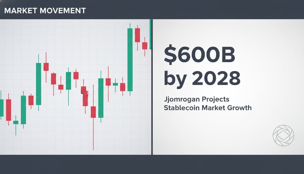 JPMorgan Projects Stablecoin Market Could Reach $600 Billion by 2028
