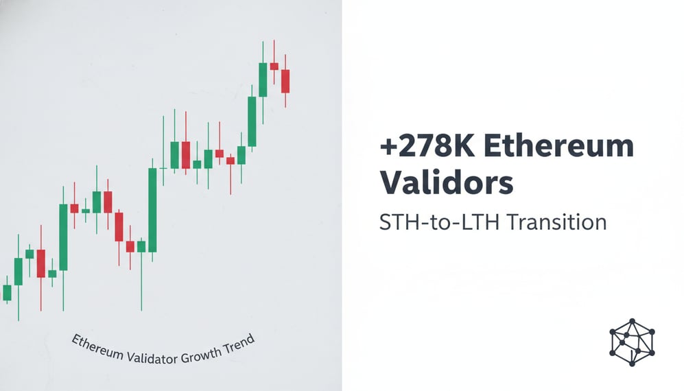 Why Are 278K More Ethereum Validators Joining During the STH-to-LTH Transition?