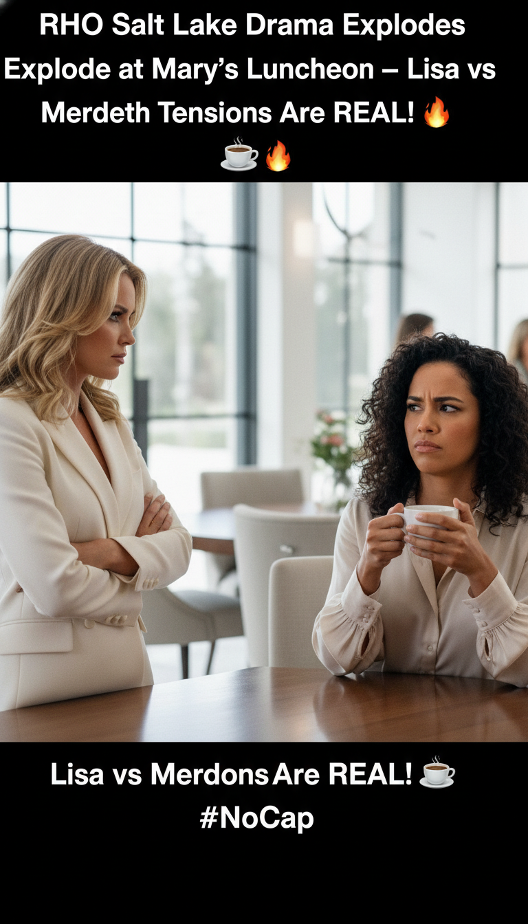 RHO Salt Lake Drama Explodes at Mary’s Luncheon — Lisa vs Meredith Tensions Are REAL! ☕🔥 #NoCap