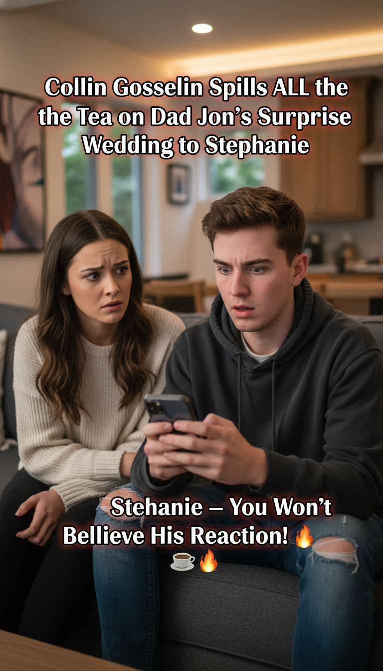 Collin Gosselin Spills ALL the Tea on Dad Jon’s Surprise Wedding to Stephanie — You Won’t Believe His Reaction! ☕🔥