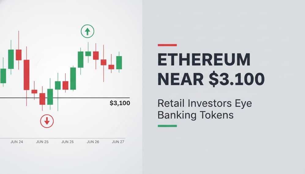 Why Is Ethereum Stalling Near $3,100 While Retail Investors Eye Banking Tokens?