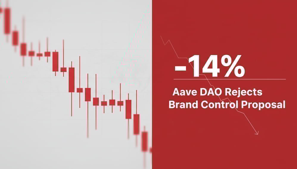 Why Did Aave DAO Reject the Brand Control Proposal Amid a 14% Price Drop?