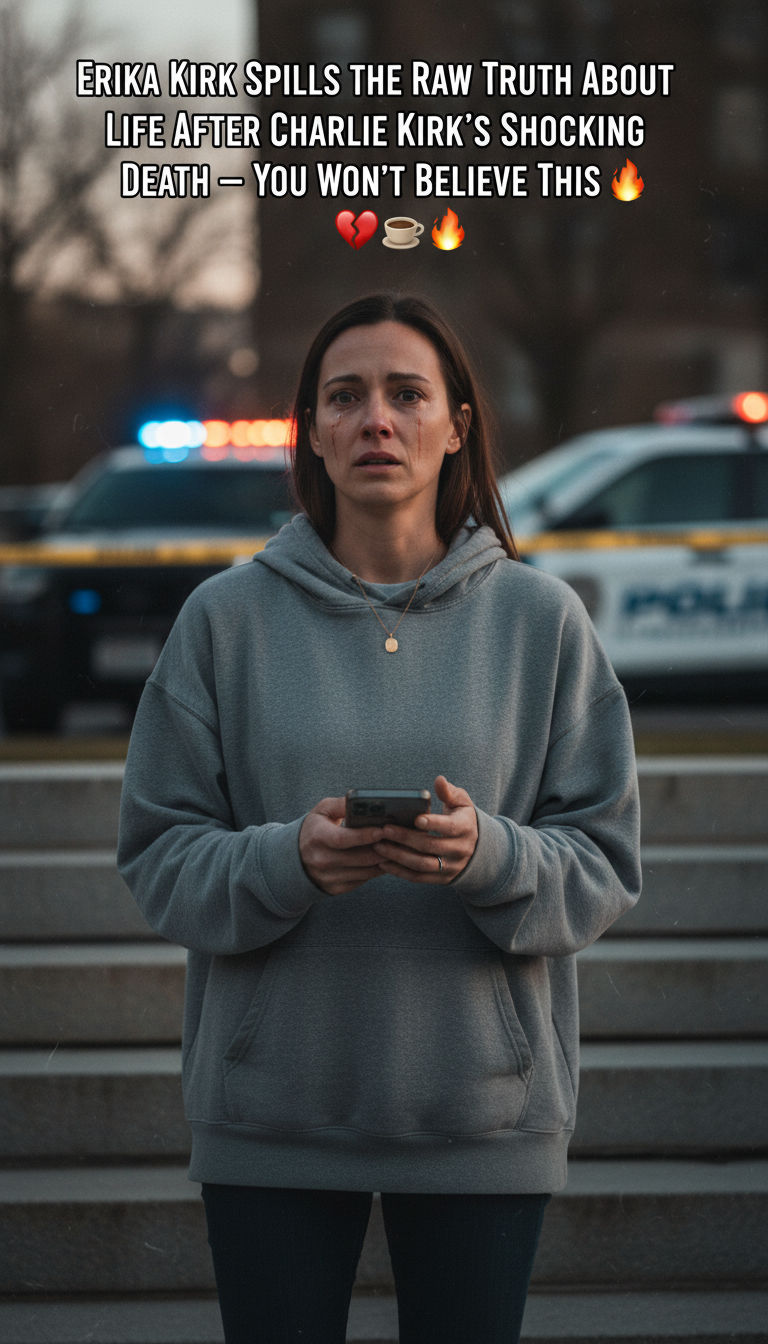 Erika Kirk Spills the Raw Truth About Life After Charlie Kirk’s Shocking Death — You Won’t Believe This 💔☕🔥