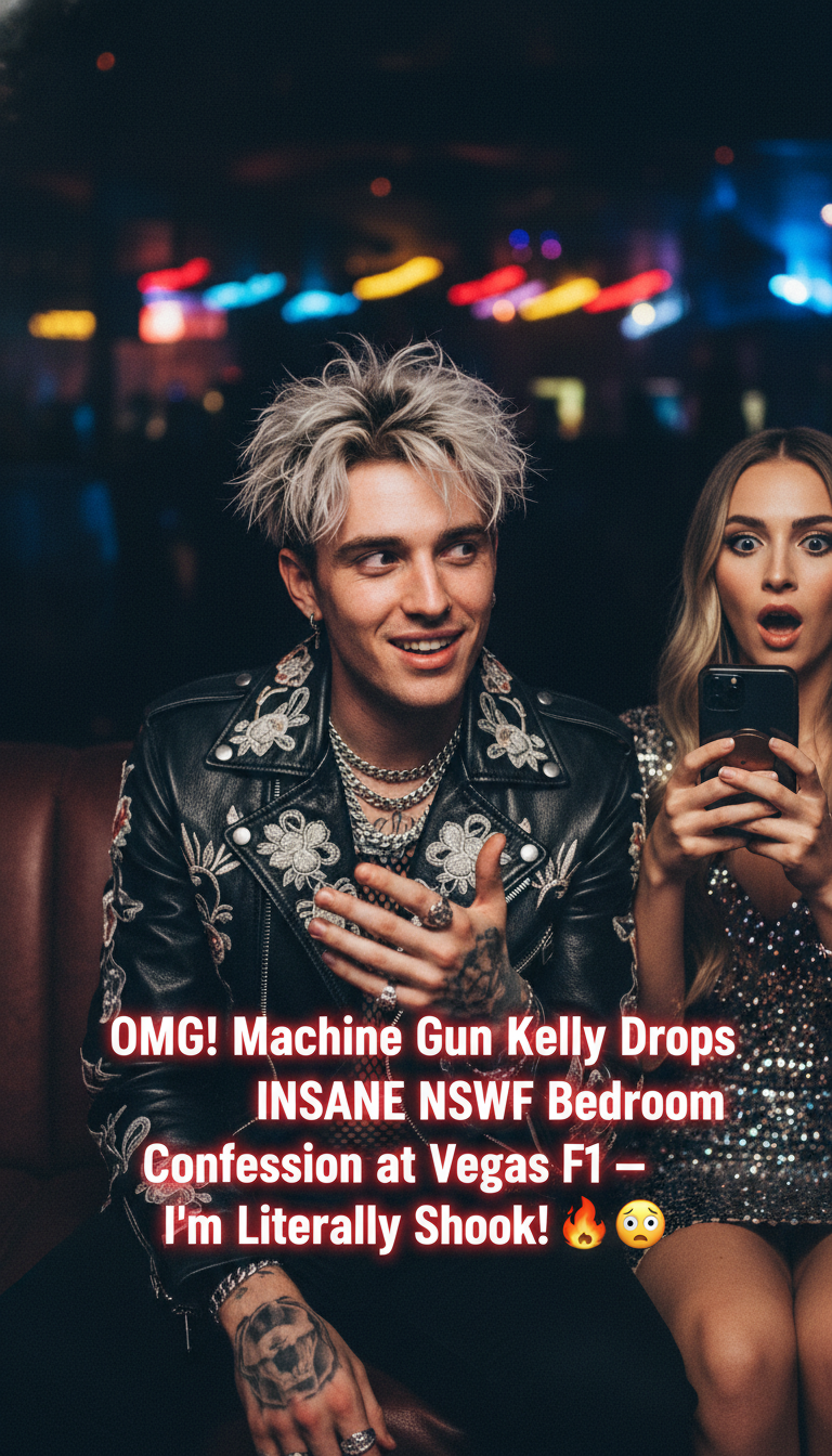 OMG! Machine Gun Kelly Drops INSANE NSFW Bedroom Confession at Vegas F1 — I’m Literally Shook! 😳🔥☕