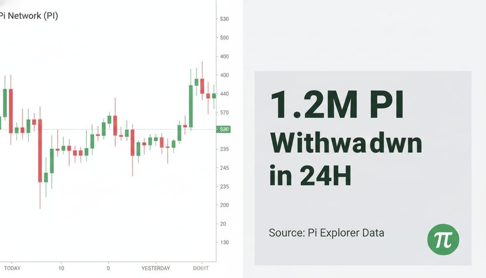 Pi Network Sees 1.2M PI Tokens Withdrawn in 24 Hours: Is a Price Rebound Likely?