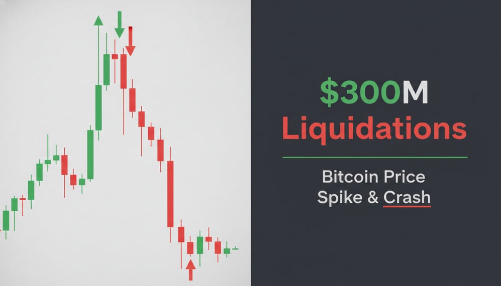 Why Did Bitcoin’s Price Spike and Crash Trigger $300M in Liquidations?