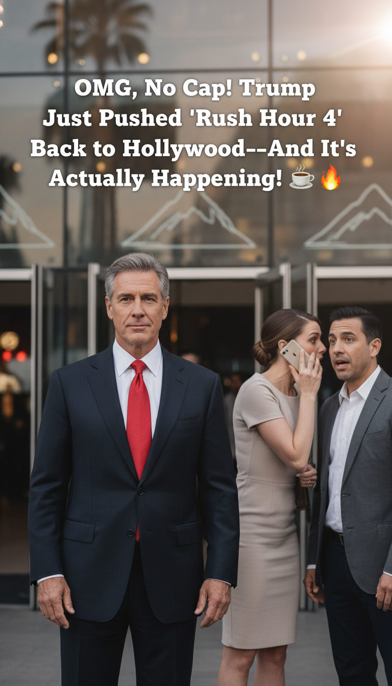 OMG, No Cap! Trump Just Pushed ‘Rush Hour 4’ Back to Hollywood—And It’s Actually Happening! ☕🔥